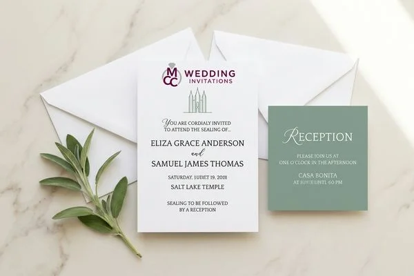 LDS Temple Invitations