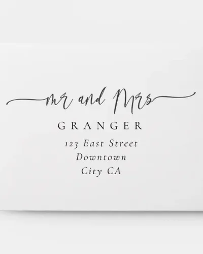 Wedding Envelope Printing Provo example 1