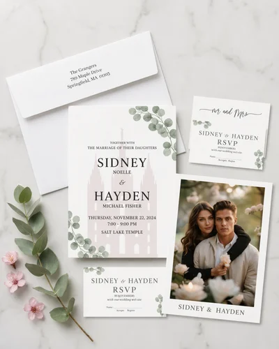 LDS Temple Sealing Invitations Provo example 4