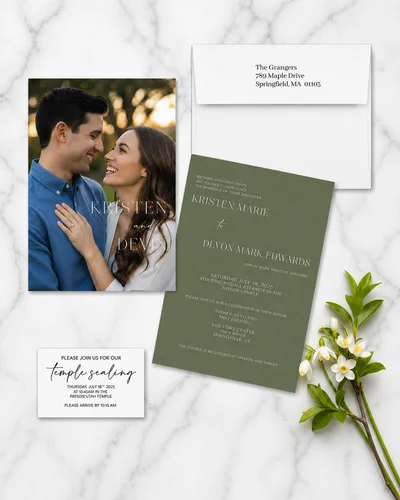 Custom Wedding Invitations Provo example 2