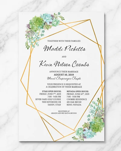 LDS Temple Sealing Invitations Provo example 6