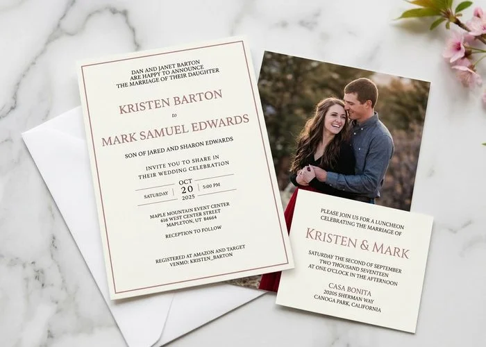 Custom Wedding Invitations Provo