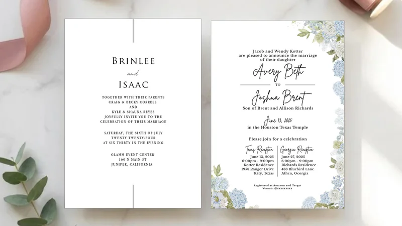 Canva Wedding Invitation Printing Provo